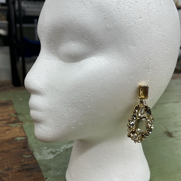 J.Crew pendant crystal earrings. - Picture 4 of 4
